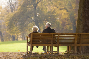 Senior-couple-on-bench